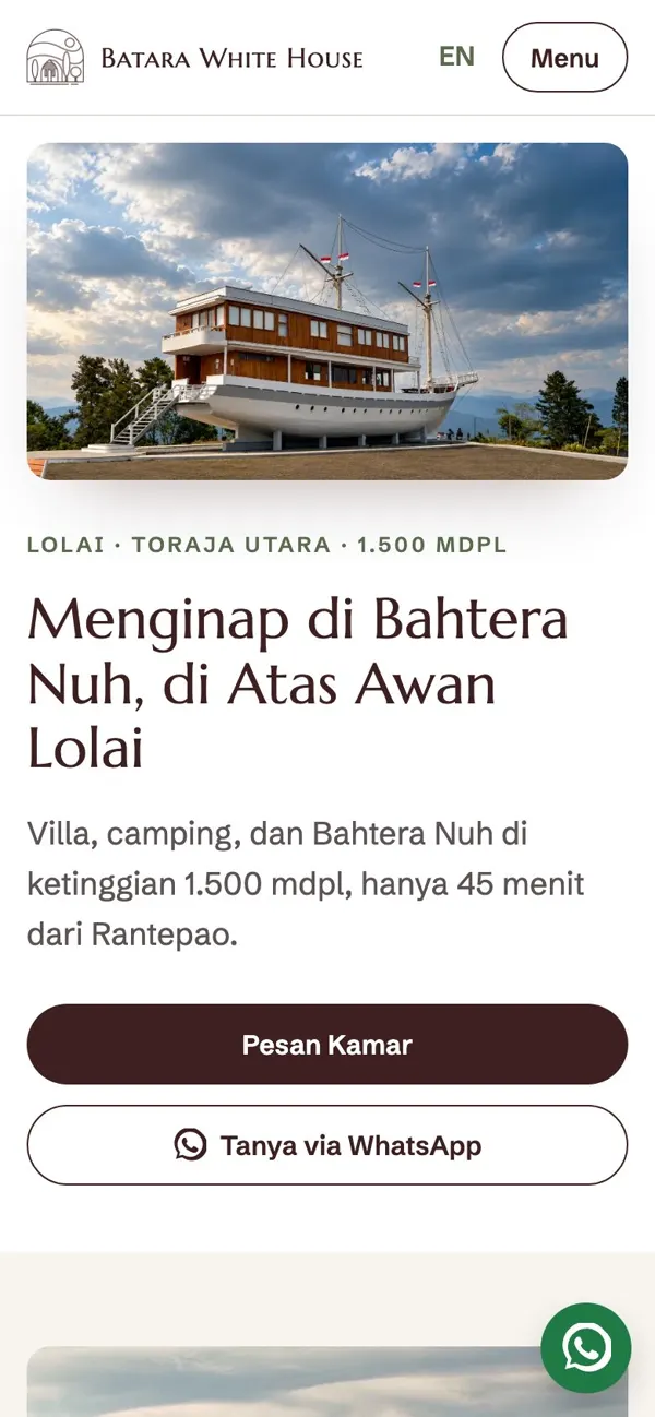 Batara White House : Auf dem Handy